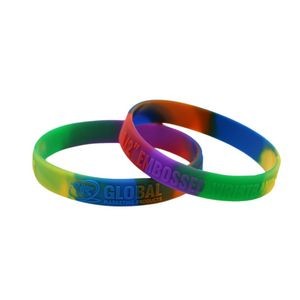 Embossed 1/2" Silicone Wristbands