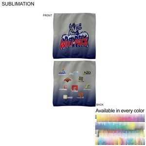 Colored Microfiber Dri-Lite Terry Rally, Sports, Skate Towel, 15x15, Sublimated Edge to Edge 2 sides