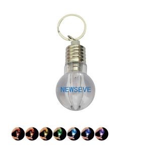 Bulb Design Color-changing LED Keychain