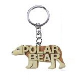 4" Animal Polar Bear Word Key Chain