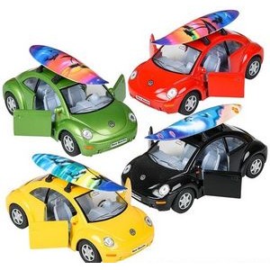 5" New Beetle Toy Car w/Surfboard