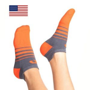 Custom Knit Cotton Ankle Athletic, Performance, and Sports Socks