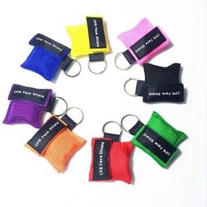 CPR Face Shield Keychain Keyring