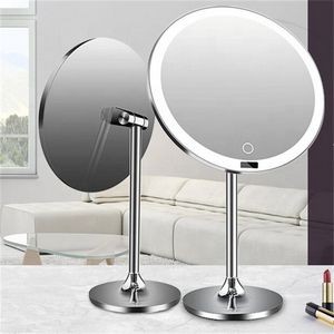 8.5" Lighted Makeup Mirror with Sensor Brightness Control, Rechargeable and Cordless