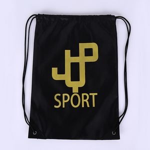 17" x 15" Polyester Drawstring Backpack