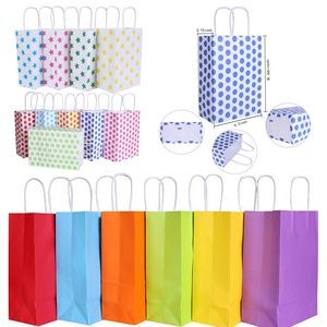 8.07 x 5.9 x 3.14 Inches Kraft Paper Party Favor Bags