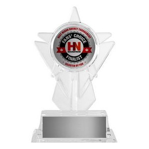 Krystal Sail Holder, Award Trophy, 6"