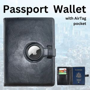 RFID PASSPORT WALLET w/ Airtag Holder
