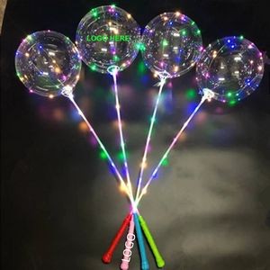 Colorful Lights Up Christmas Party Decorate Lollipop Balloon