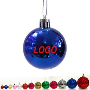 2 3/8" Plastic Christmas Tree Ornaments Balls