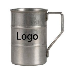 12oz. Stainless Steel Oil Drum Tumbler with Handle