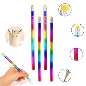 Rainbow Wooden Pencil With Eraser