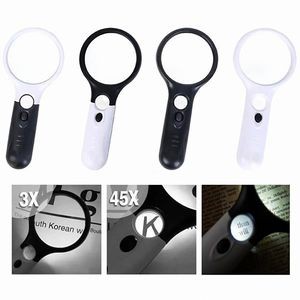 Handheld Acrylic Plastic Magnifier with LED Light