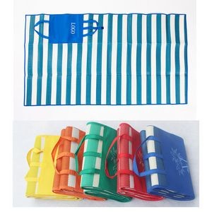 Travel-Friendly Striped Beach Blanket for Outdoor Adventures