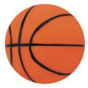 3 3/4" Inflated Rubber Bouncing Basketball