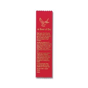 2"x8" Stock Prayer Ribbon "At Start of Day" Bookmark