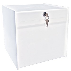 White Deluxe Ballot Box