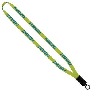 1/2" Dye Sublimated Stretchy Elastic Lanyard W/ Plastic Snap Buckle Release