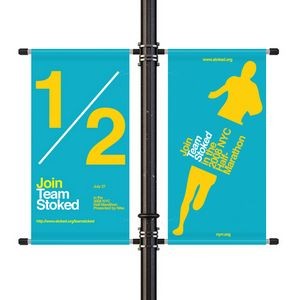 30" Double-Sided Light Pole Banners