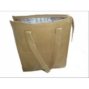 Non woven picnic bags insulated tote with zipper closure