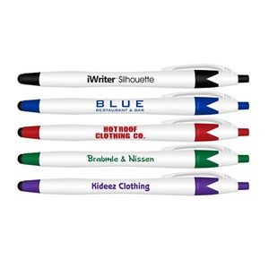 Liqui-Mark® iWriter® Silhouette Stylus & Retractable Ballpoint Pen (Blue Ink)