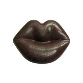 Large Chocolate Kissing Lips