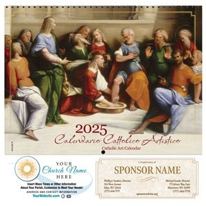 Traditional Catholic Art Calendar (Italian/English)