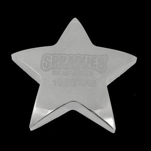 Silver Metal Star Paperweight 4