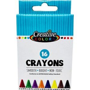 Crayon Packs - 16 Assorted Colors (Case of 48)