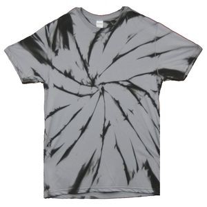 Black/Silver Gray Vortex Graffiti Short Sleeve T-Shirt