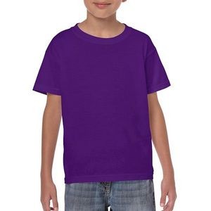 Heavy Cotton Youth T-shirt - Purple - Medium (Case of 12)