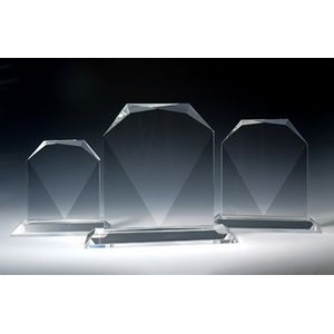 Diamond Award optical crystal award/trophy.8.5"H