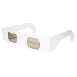3D Glasses Circular Polarized - PLAIN WHITE STOCK