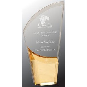 9 1/2" Gold Lunar Acrylic Award