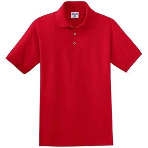 Jerzees Cotton Jersey Polo - Red, Medium (Case of 12)