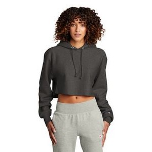 Champion® Women's Reverse Weave® Cropped Cut-Off Hooded Sweatshirt