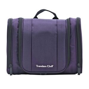 Travelers Club Adare Hanging Toiletry Kit with Pockets, Purple