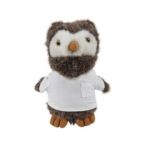 soft plush Owl with doctor jacket