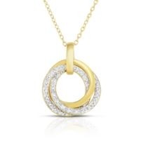 Jilco Inc. Yellow Gold Tri Circle Necklace