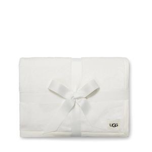UGG® Cream White Duffield Throw II Blanket