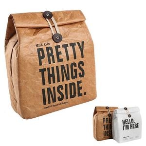 Reusable Freezable Brown Paper Lunch bag