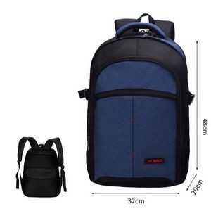 Three Layers Size XL Regular Style Backpack Simple Middle School Backpack USB Backpack