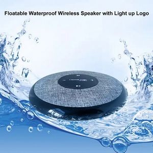 Hands-free Touch TWS Waterproof IPX6 Floating Wireless Speaker With Illuminate LOGO
