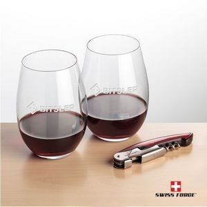 Swiss Force® Opener & 2 Laurent Wine - Red