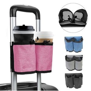Travel Cup Holder Free Hand Drink Caddy for Luggage