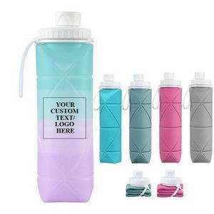 20oz Silicone Collapsible Water Bottle