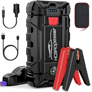Portable Emergency battery booster Emergency 1500A Peak jump starter 15800mAh battery charger.