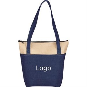 Jute Cooler Tote Lunch Bags