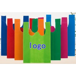 Eco-Friendly Non-woevn T-Shirt Style Shopping Bags 17.7"x9.8"