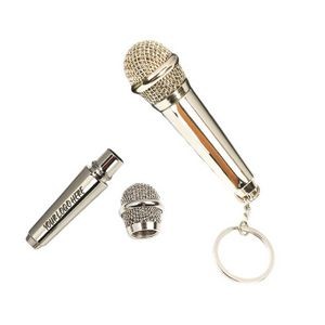 Microphone Keychain with Secret Compartment